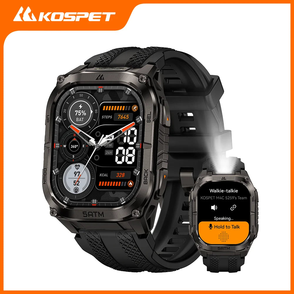 Kospet Tank M4C Rugged GPS Watch For Men 15 Day Battery