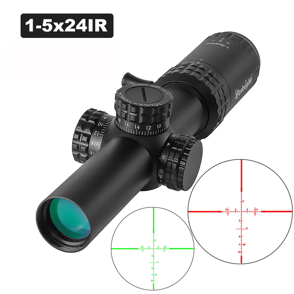 Bestsight 1-5x Illuminated Tactical Rifle Scope Elite Hunting
