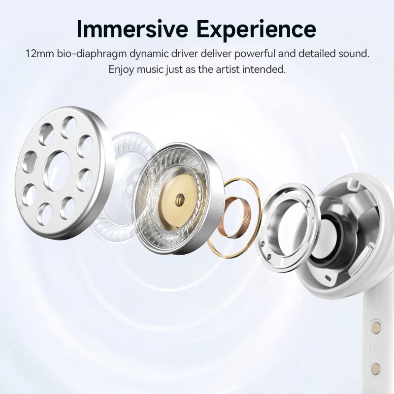 QCY Melobuds N50 ANC Wireless Earphone 4 Modes Active Noise Cancellation Headset AI Clear Call Earbuds Bluetooth 5.4 Headphone