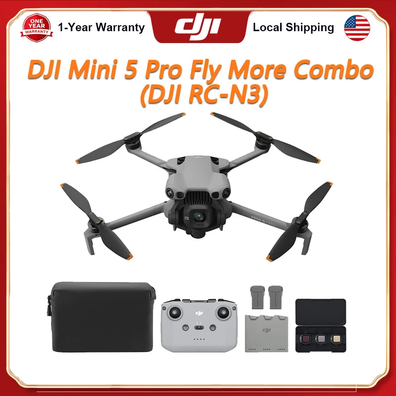DJI Mini 5 Pro Camera Drone With Cinematic 4K Tracking For Pros