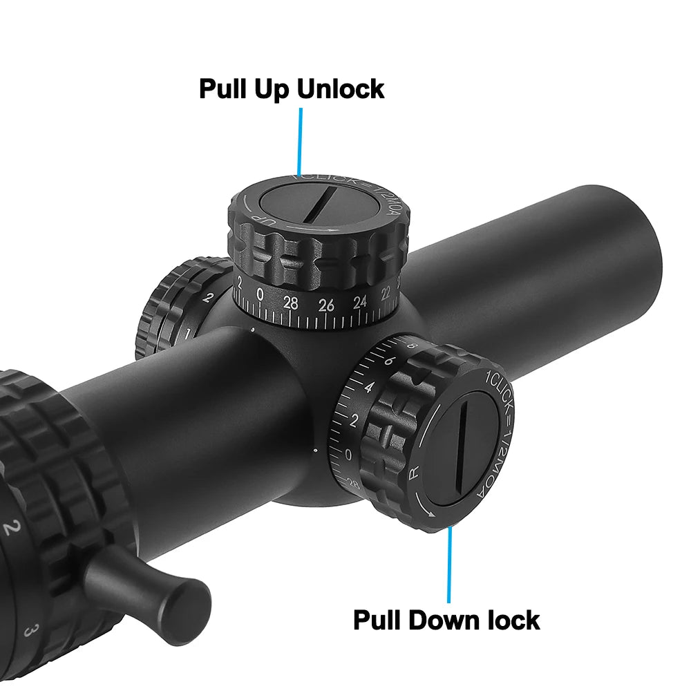 Bestsight Precision 1-5x Illuminated Reticle Hunting Rifle Scope