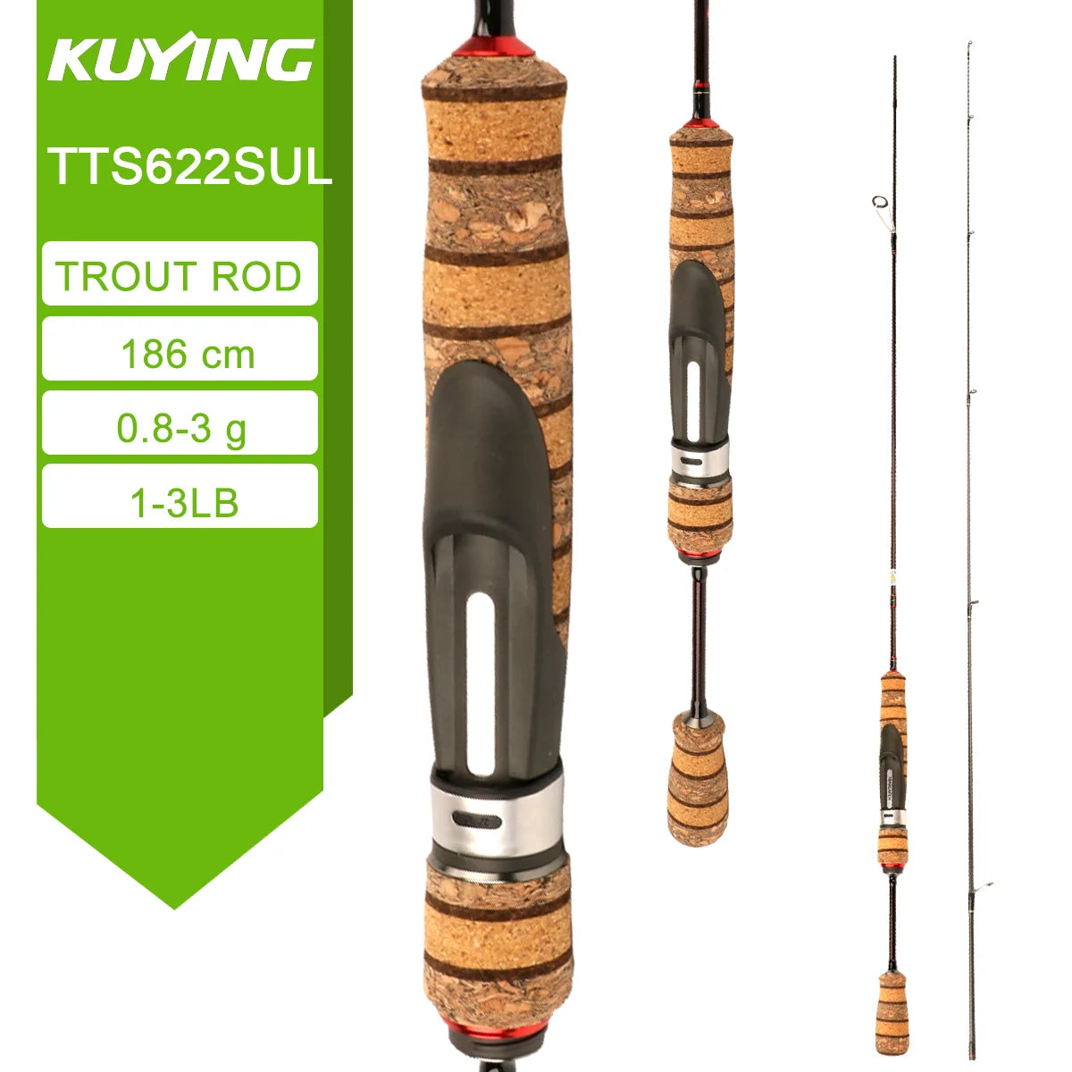 Kuying Teton Carbon Spinning And Casting Fishing Rod