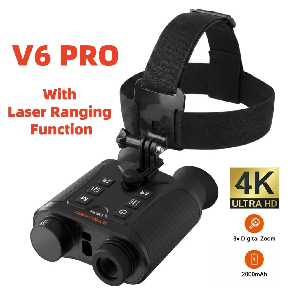 GTmedia V6 Pro Night Vision Binoculars With Laser Rangefinder For Hunting
