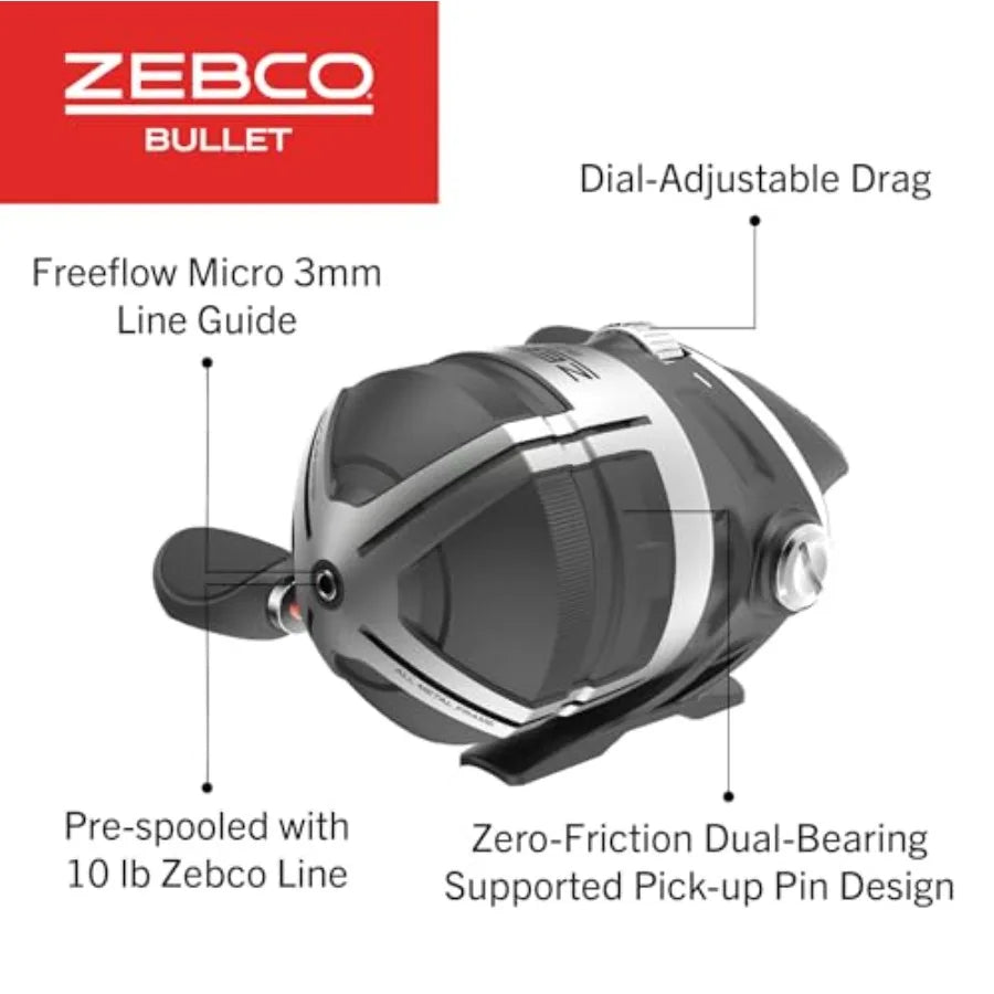 Heavy Duty Stainless Steel Spincast Reel With Brass Gear For Serious Anglers