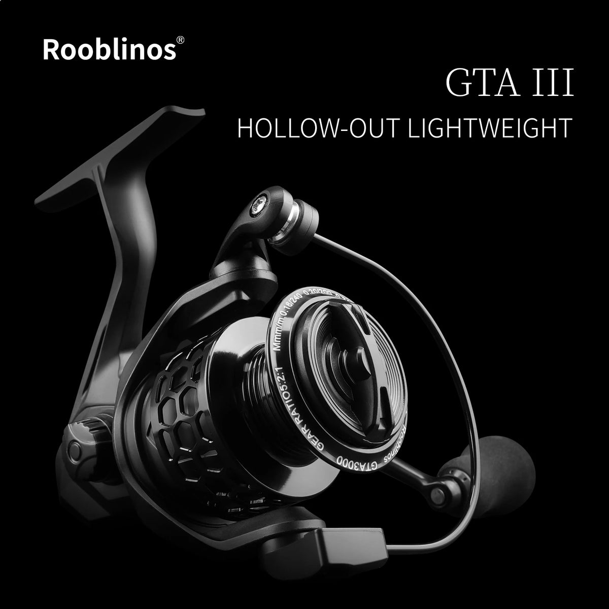 Rooblinos GTA3 Metal Spinning Fishing Reel for Freshwater and Sea