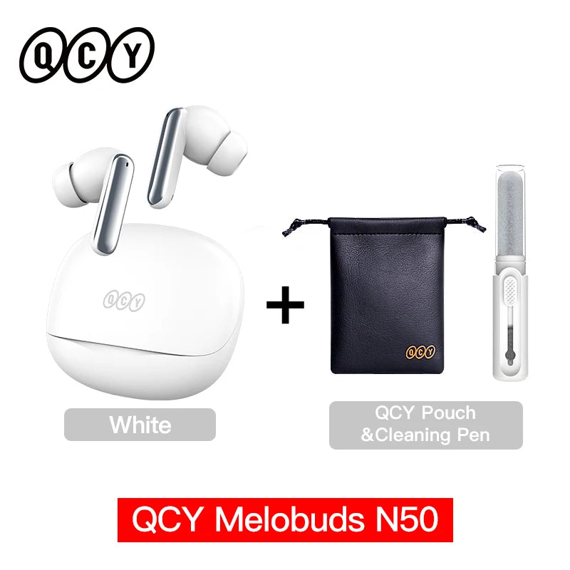 QCY Melobuds N50 ANC Wireless Earphone 4 Modes Active Noise Cancellation Headset AI Clear Call Earbuds Bluetooth 5.4 Headphone