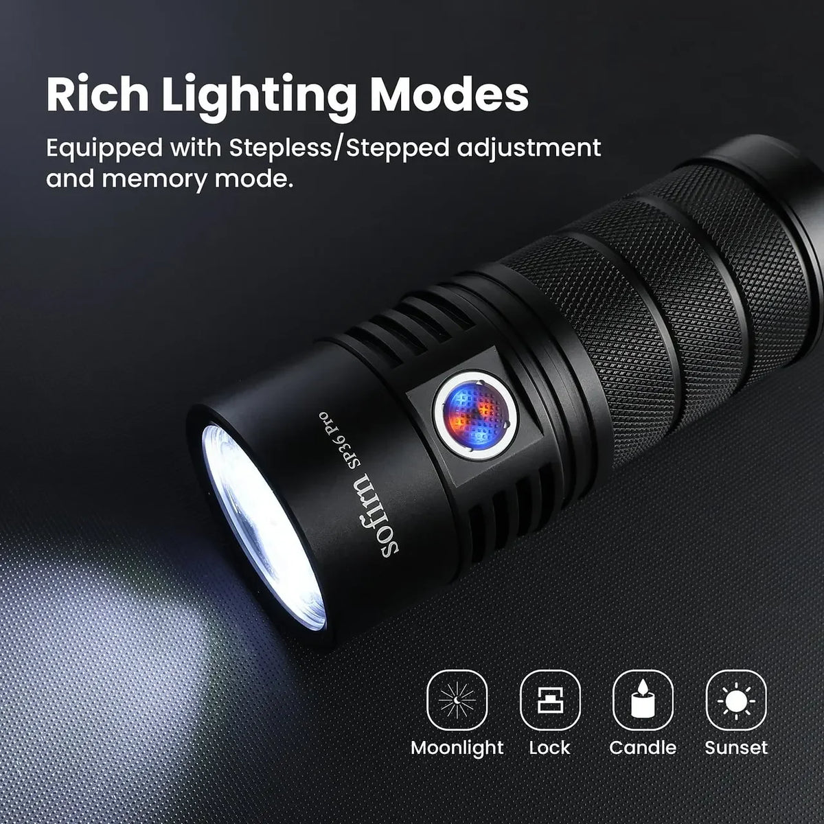 Sofirn SP36 Pro Rechargeable LED Flashlight With Anduril 2.0 UI