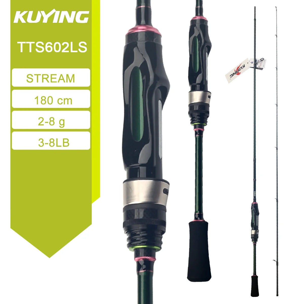 Kuying Teton Stream Carbon Fishing Rod With Fuji Guides