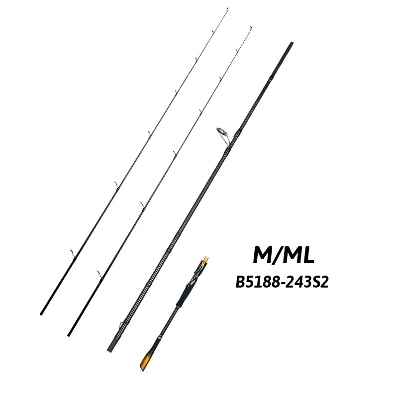 BIUTIFU T1000 Carbon Fishing Rod Fuji Guides For Anglers