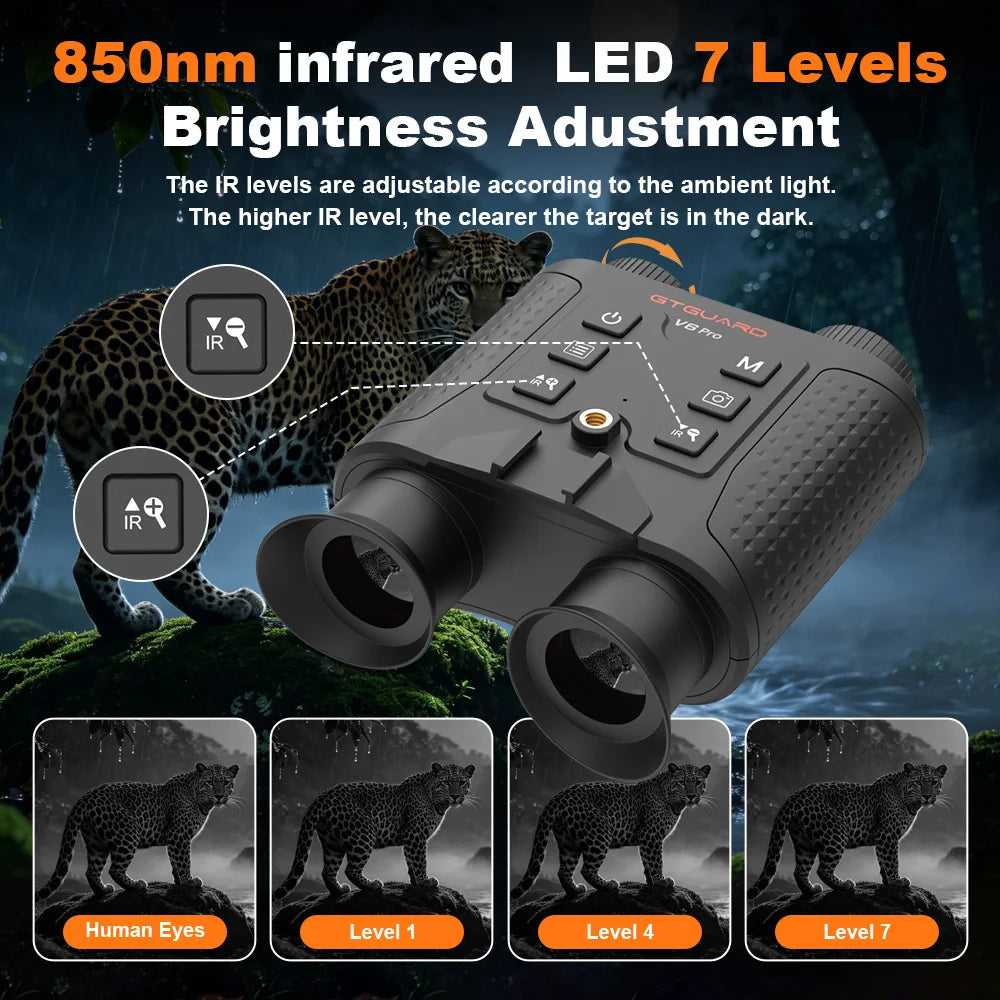 GTmedia V6 Pro Night Vision Binoculars With Laser Rangefinder For Hunting