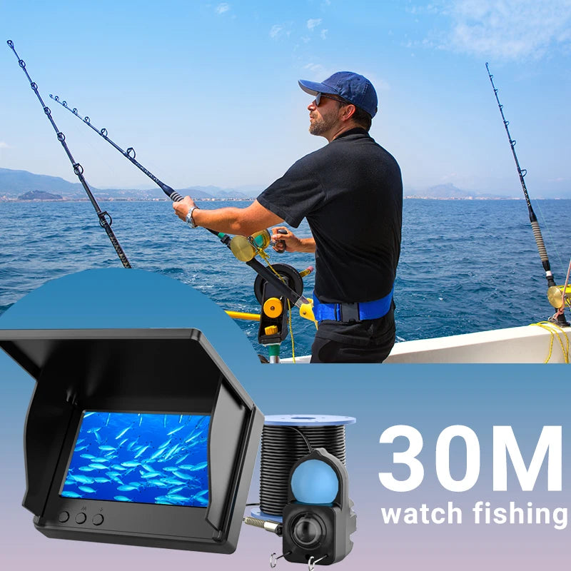 IP68 Underwater Fishing Camera With LCD Monitor And Night Vision For Anglers