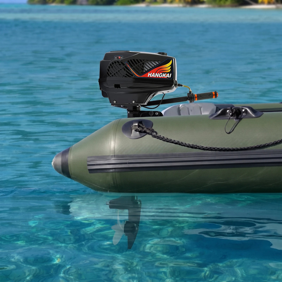 Compact 3.6Hp Gasoline Outboard Motor High Performance Boat