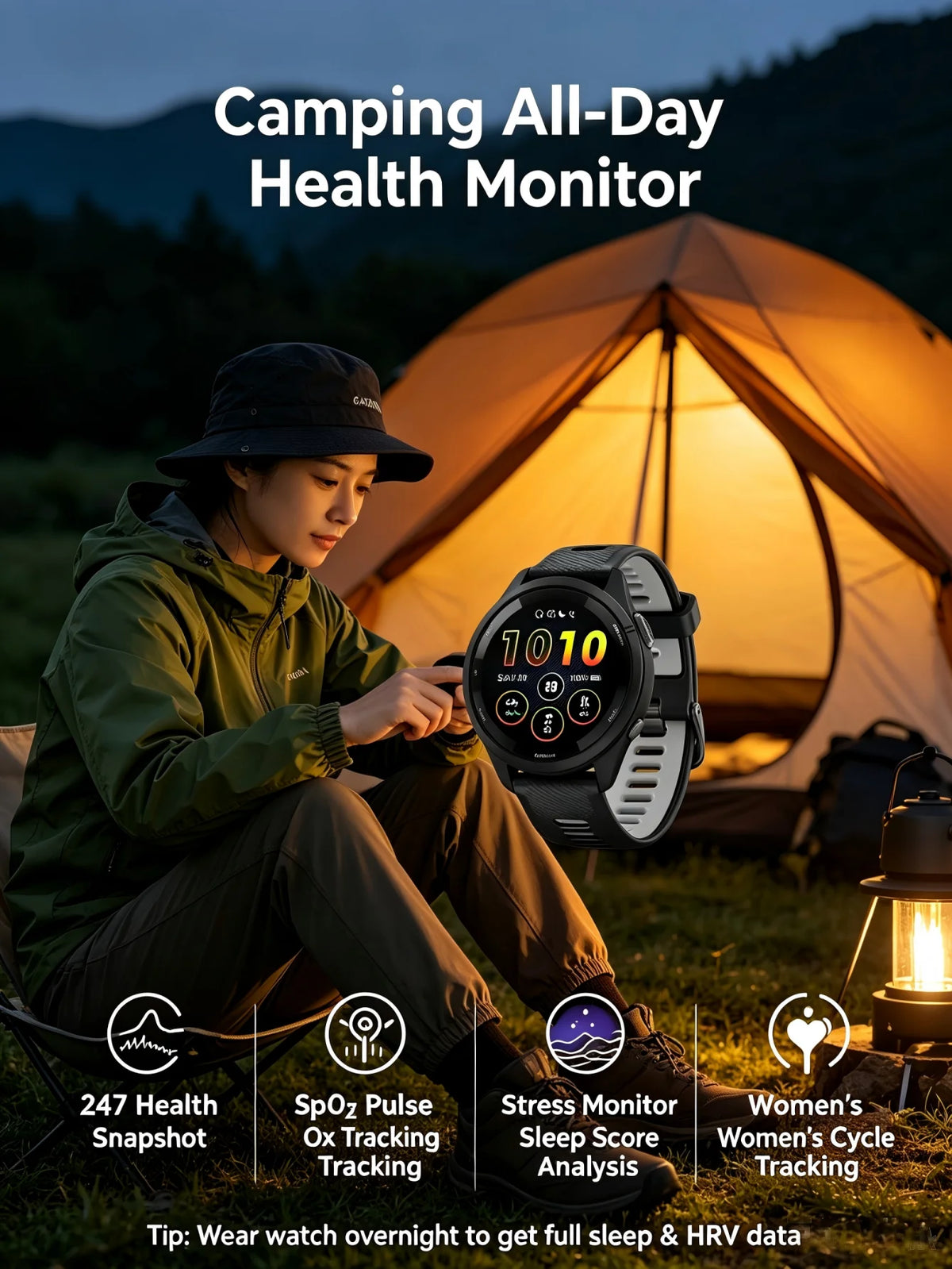 Garmin Forerunner 265 GPS Watch Multi Band Heart Rate SpO2