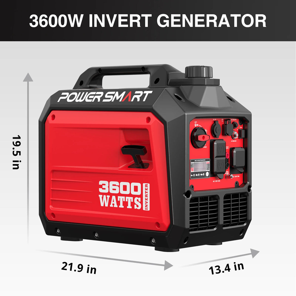 Powersmart 3600 Watt Portable Generator Ultra Quiet RV Home Camping Backup