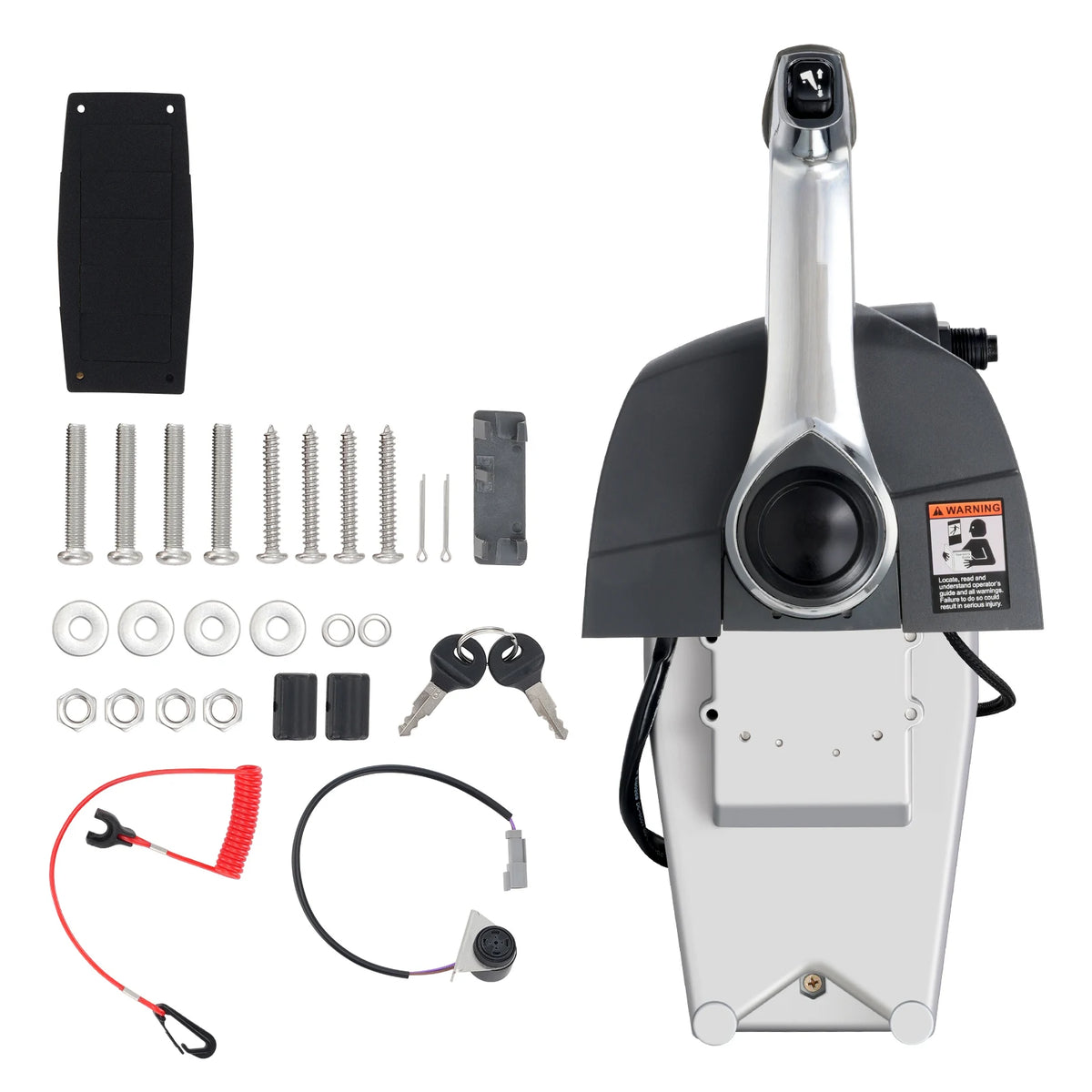 SucceBuy Top Mounted Outboard Remote Throttle Control Box for Marine Use