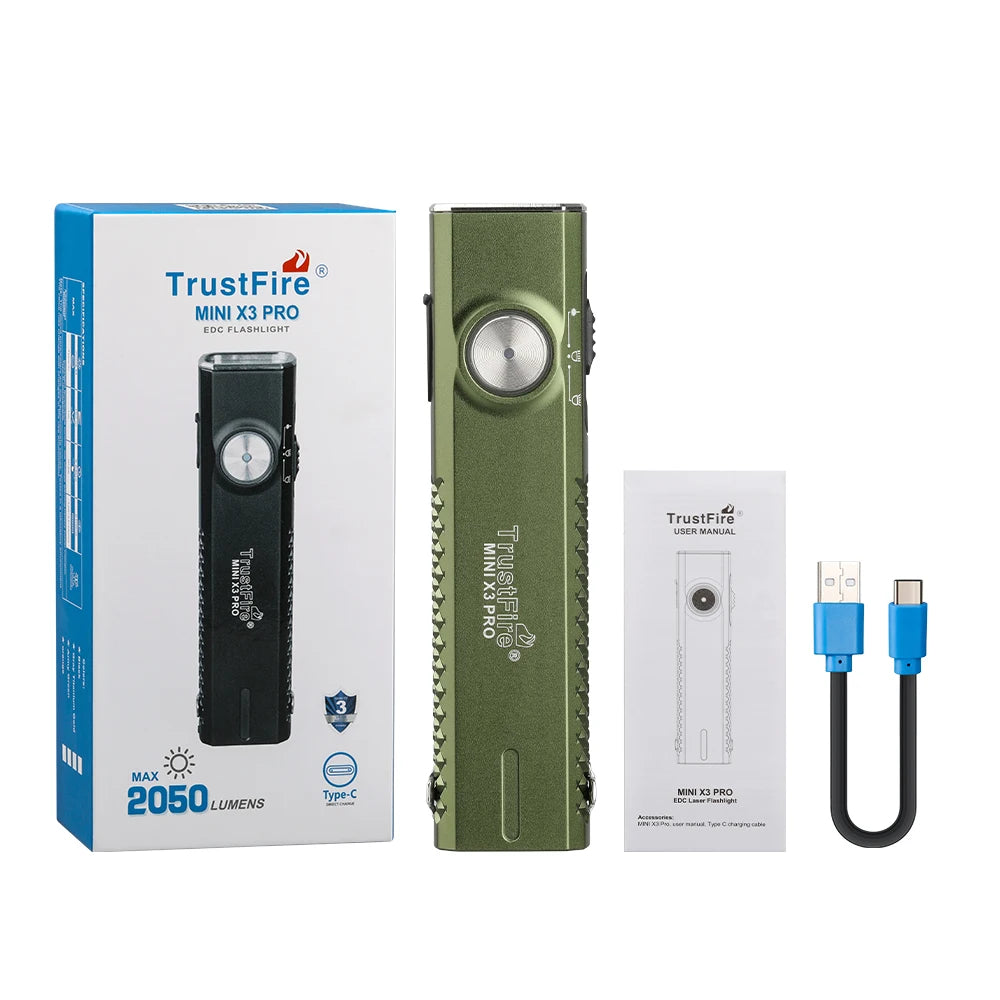 TrustFire Six In One Rechargeable LED Flashlight With UV Light