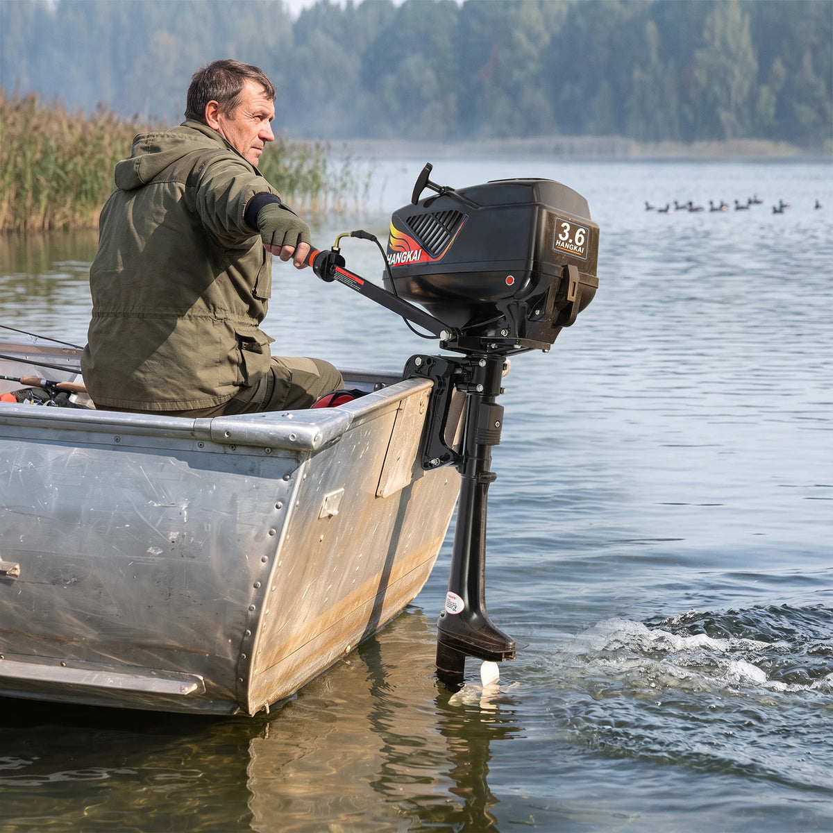 Compact 3.6Hp Gasoline Outboard Motor High Performance Boat