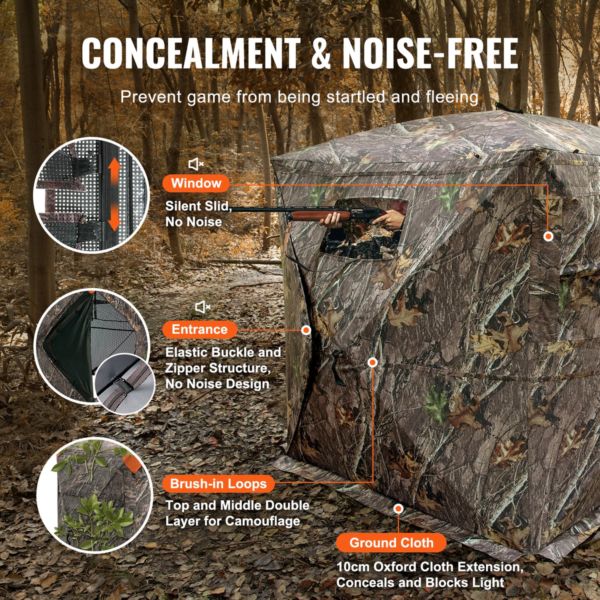 SucceBuy 270 Degree See Through Ground Hunting Blind
