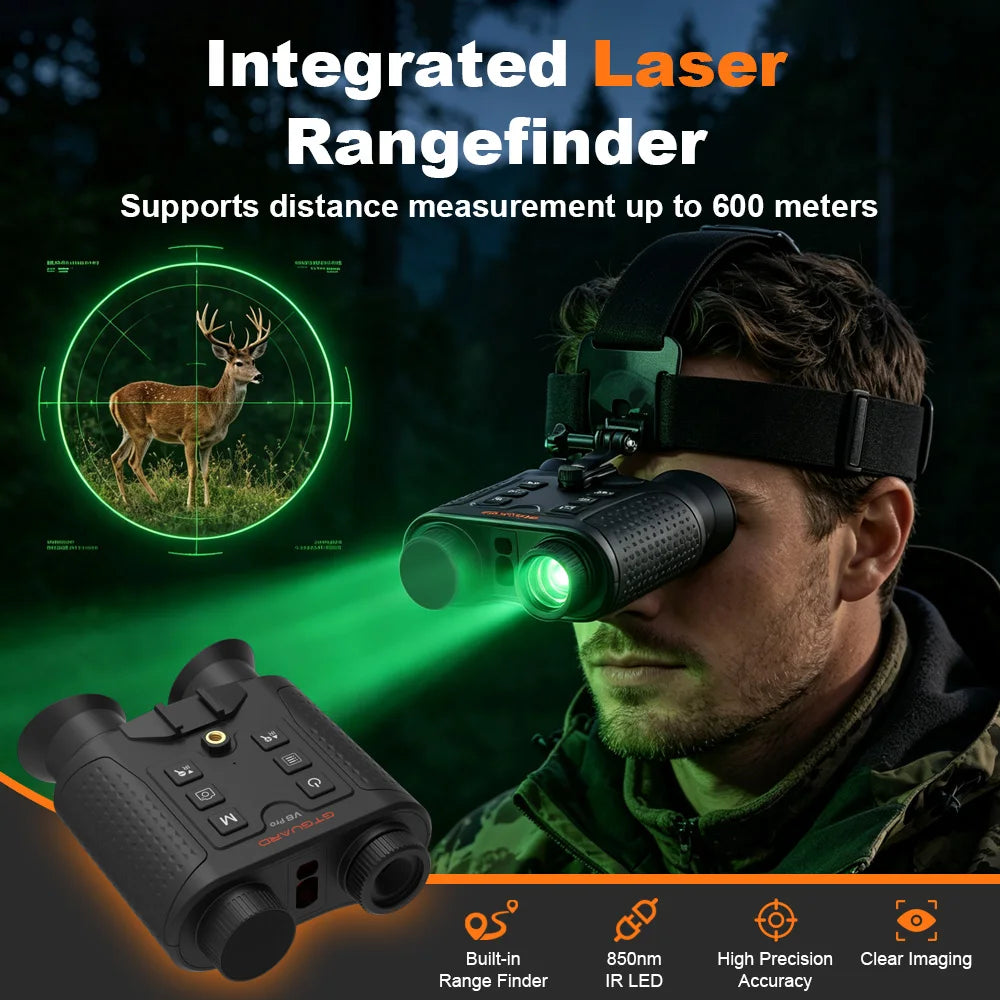 GTmedia V6 Pro Night Vision Binoculars With Laser Rangefinder For Hunting
