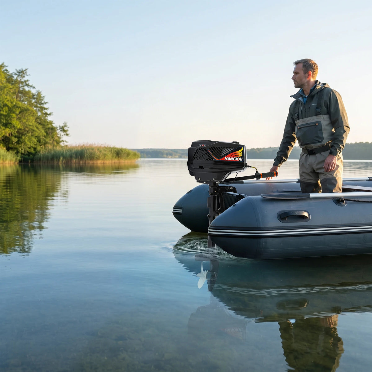 Compact 3.6Hp Gasoline Outboard Motor High Performance Boat