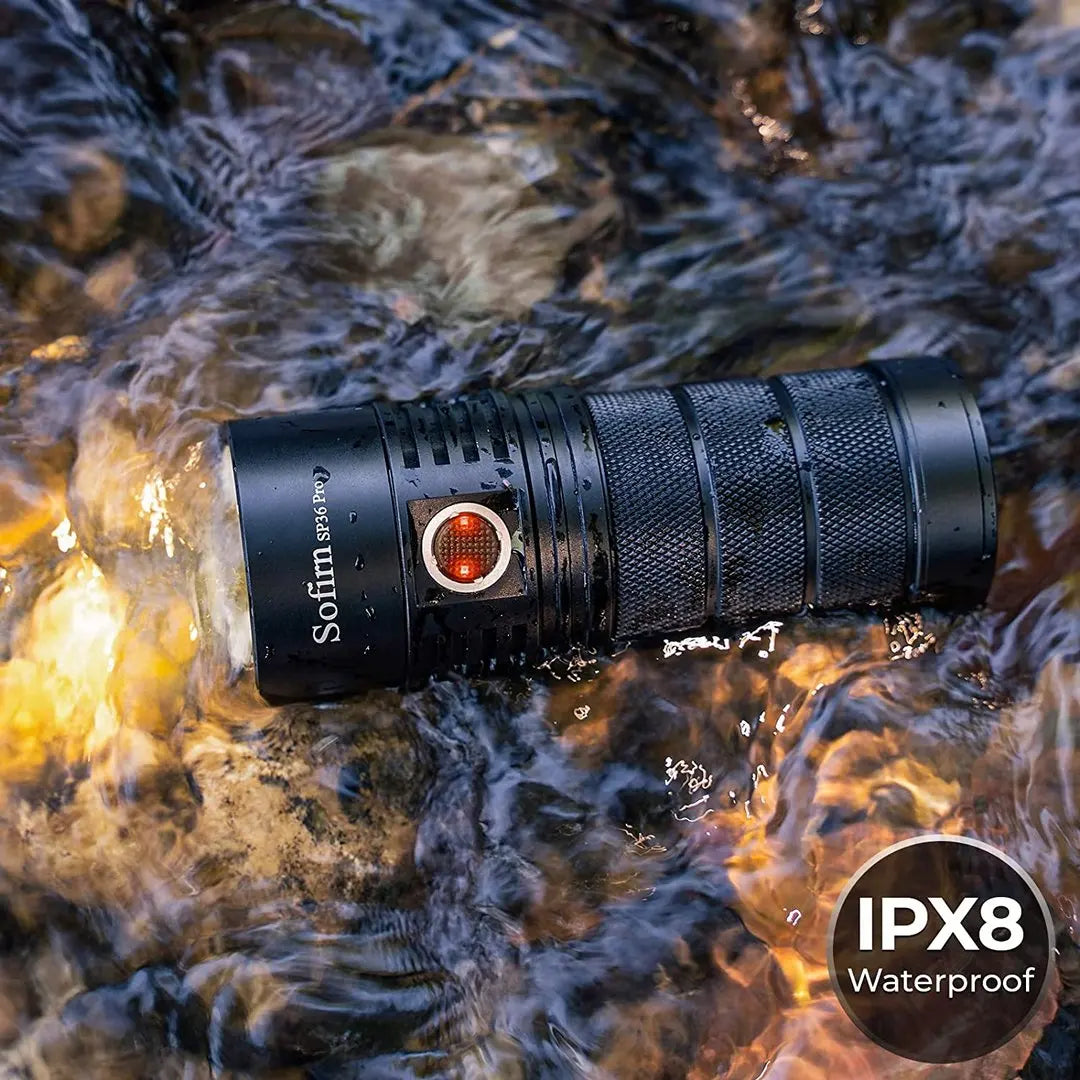 Sofirn SP36 Pro 8000 Lumens USB Rechargeable LED Flashlight