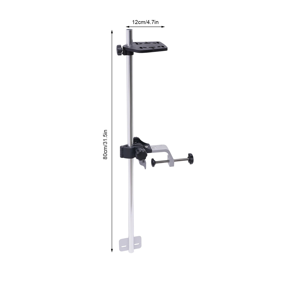 Universal Rotatable Fishfinder Transducer Mount for Kayaks and Boats