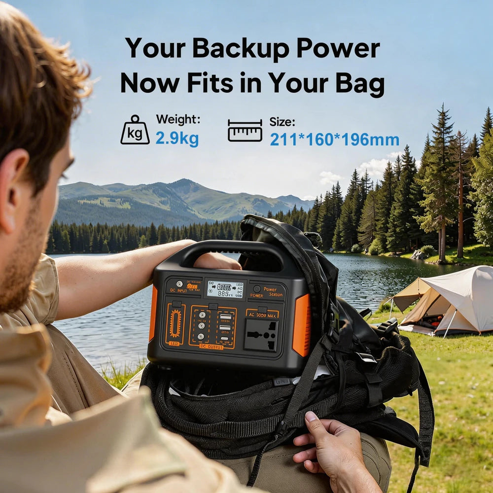 GaiaRay Reliable Portable Power Station LiFePO4 Camping