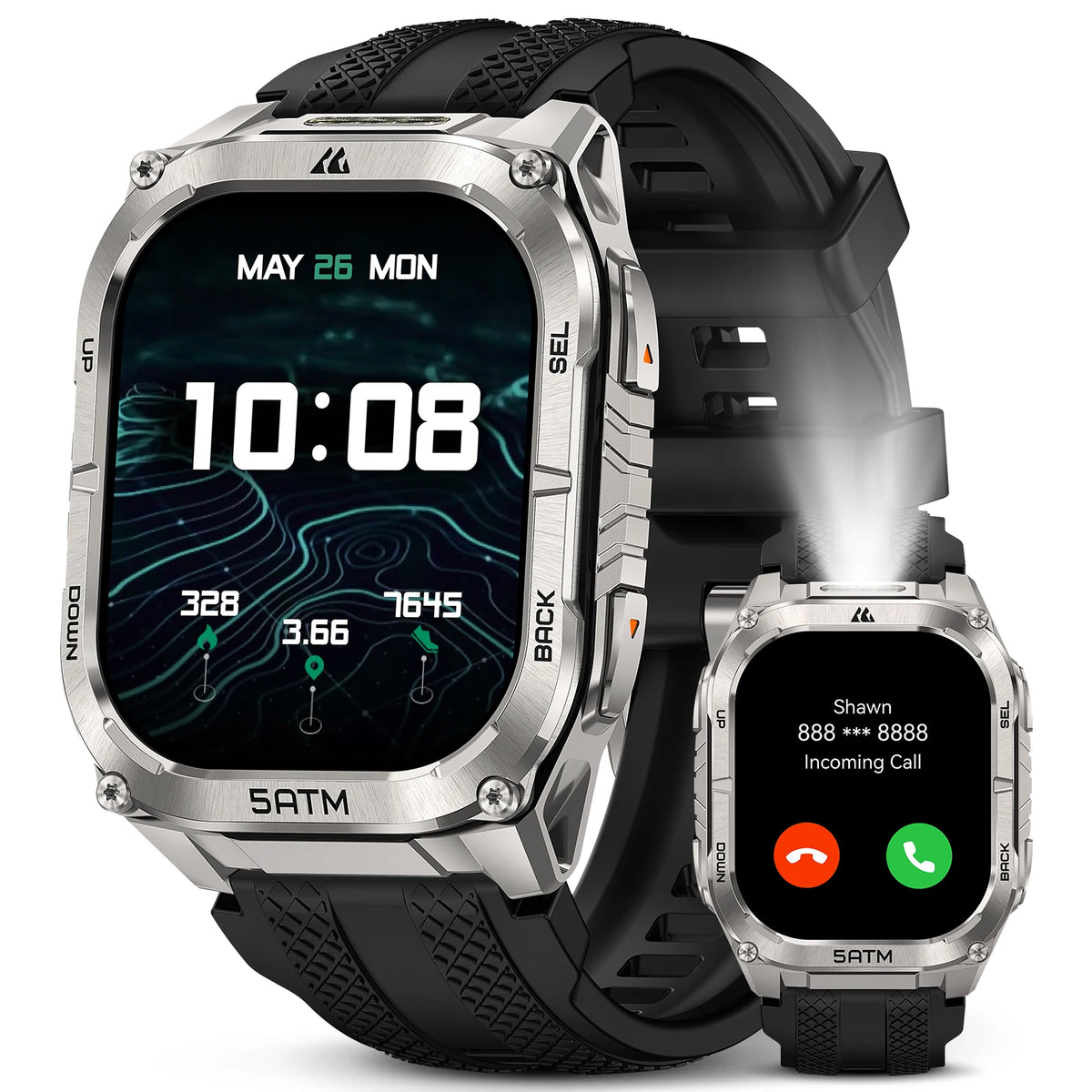 Kospet Tank M4C Rugged GPS Watch For Men 15 Day Battery