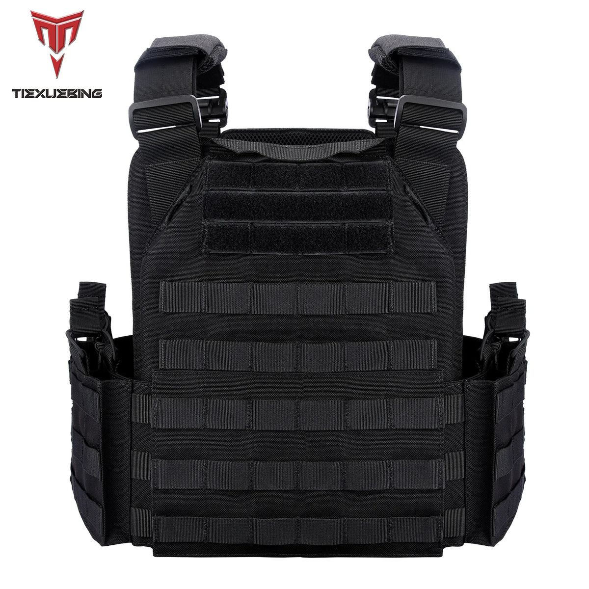 Tiexuebing Tactical Plate Carrier Vest With Adjustable Molle System