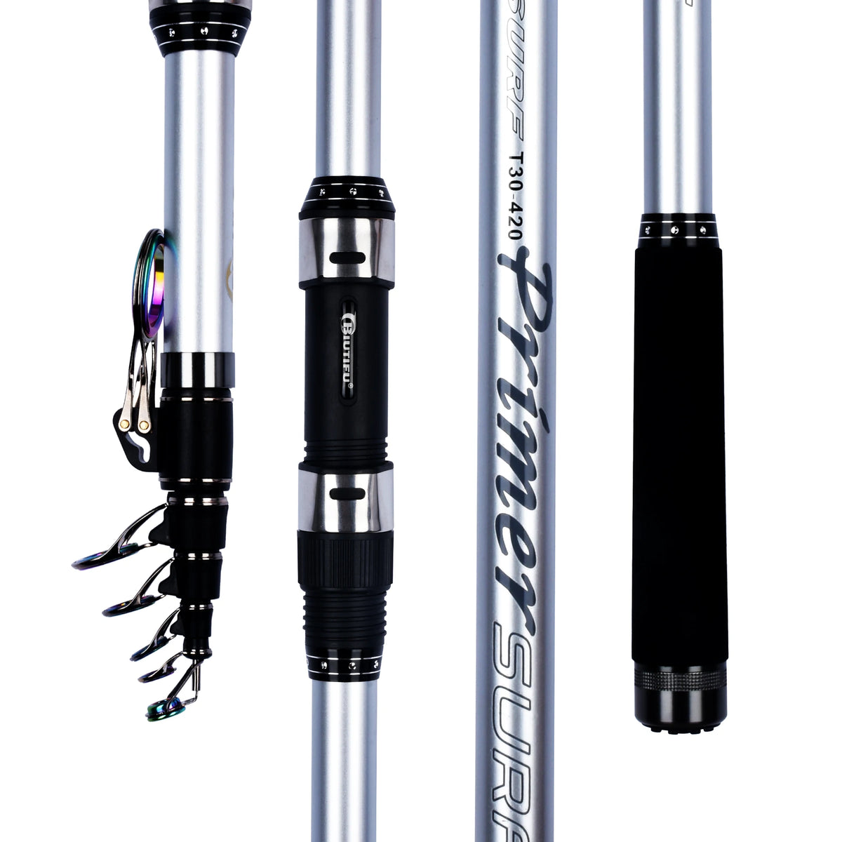 Biutifu Telescopic Surf Fishing Rod For Shore Anglers Fast