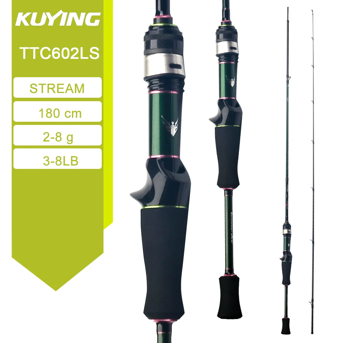 Kuying Teton Stream Carbon Fishing Rod With Fuji Guides