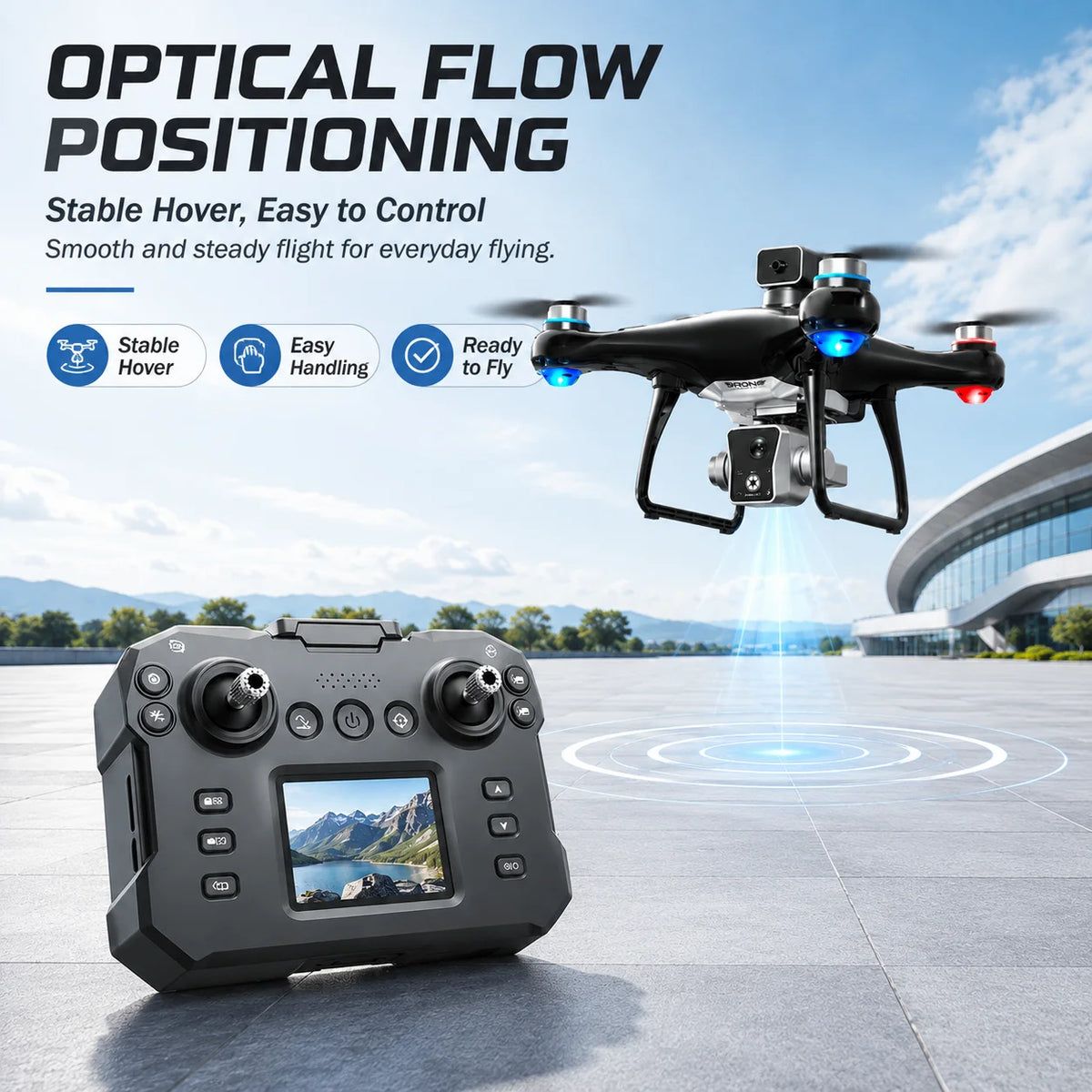 ZNLYRION Brushless Drone With Screen Remote And Obstacle Avoidance