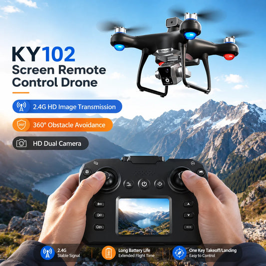 ZNLYRION Brushless Drone With Screen Remote And Obstacle Avoidance