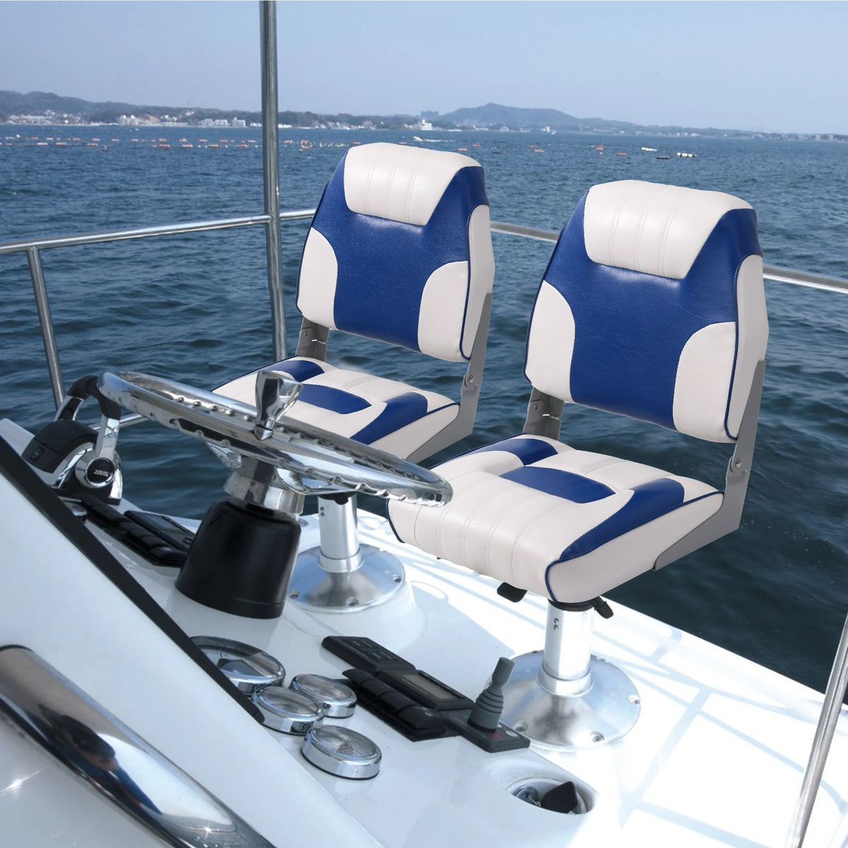 Premium Folding Boat Seat With Thick Padding For Anglers