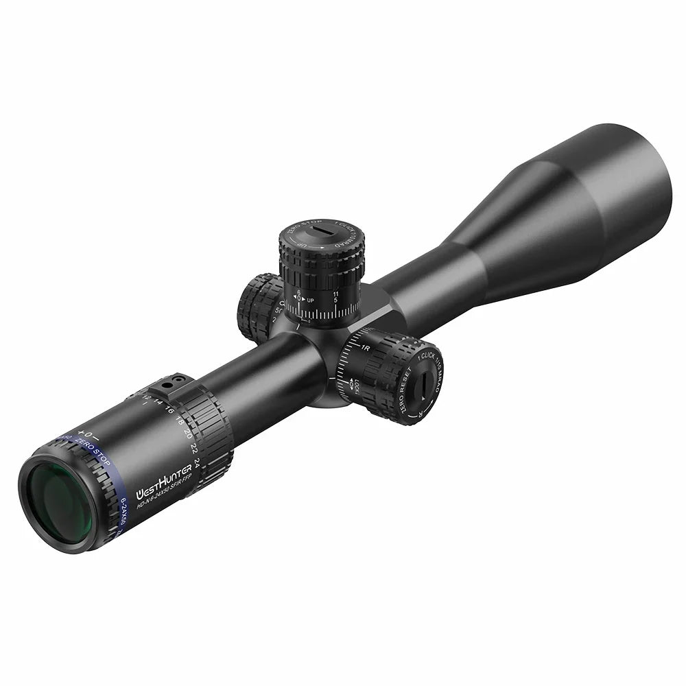 WestHunter HD-N 6-24X50 SFIR FFP ZERO STOP Scope First Focal Plane Riflescope 1/10MIL Red Illumination Hunting Optical Sights