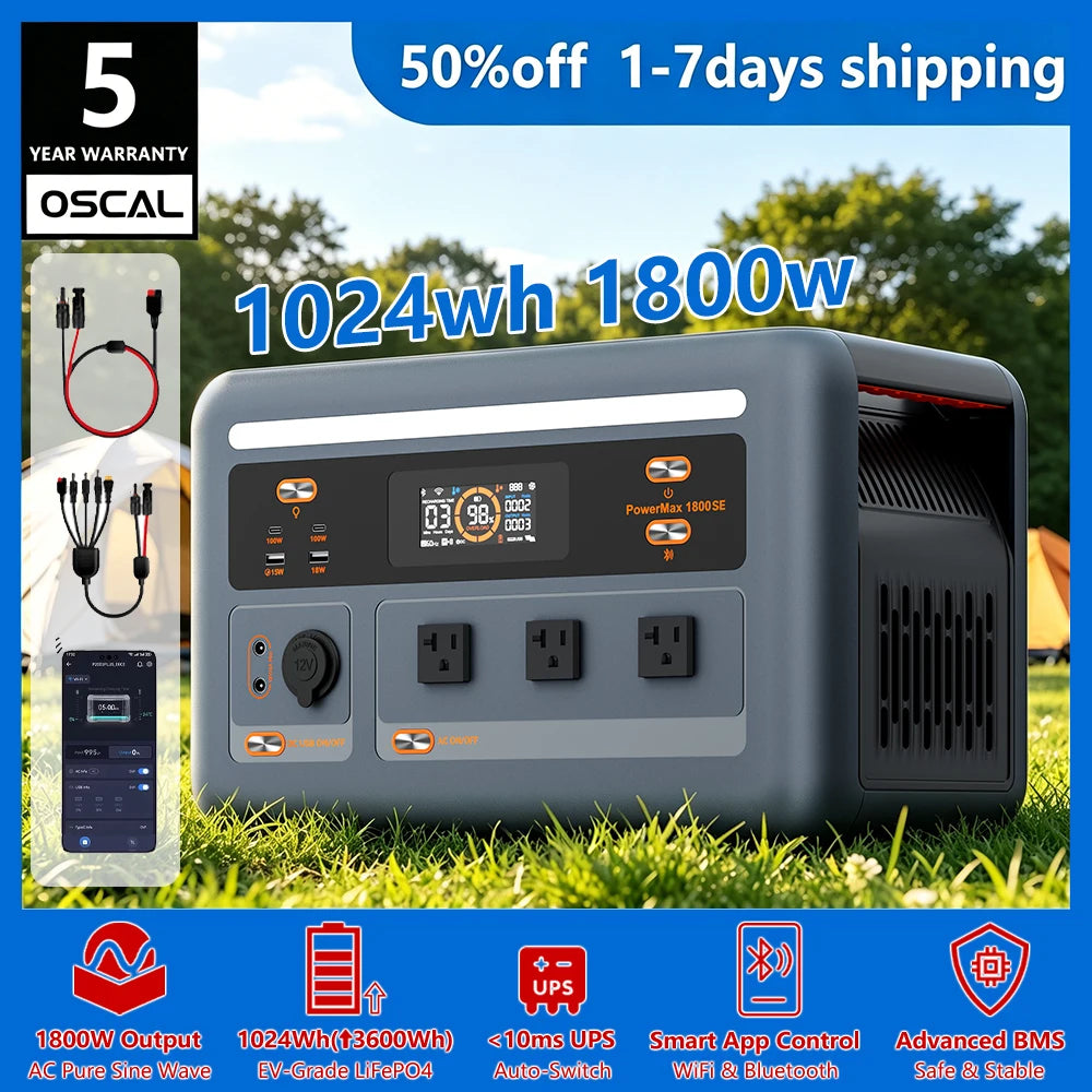 OSCAL PowerMax Portable Power Station With Fast Charging