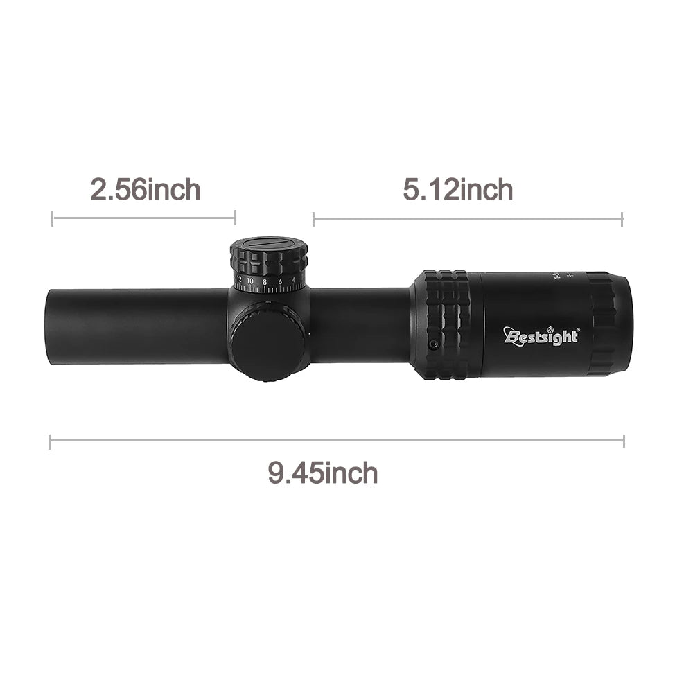 Bestsight 1-5x Illuminated Tactical Rifle Scope Elite Hunting