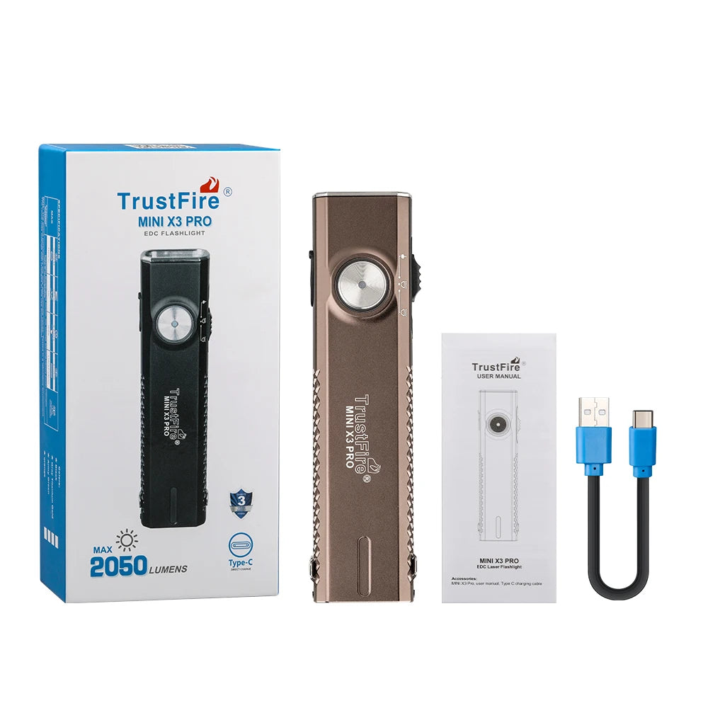 TrustFire Six In One Rechargeable LED Flashlight With UV Light