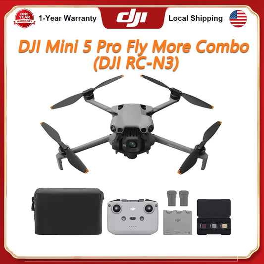DJI Mini 5 Pro Camera Drone With Cinematic 4K Tracking For Pros