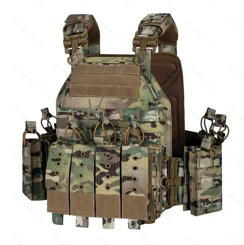 Tiexuebing Tactical Plate Carrier Vest With Adjustable Molle System