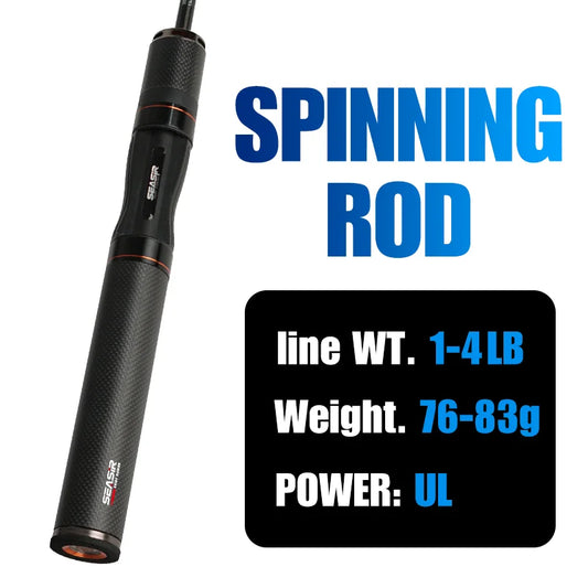 SeaSir Carbon Fiber BFS Baitcasting Fishing Rod With Fuji Guides