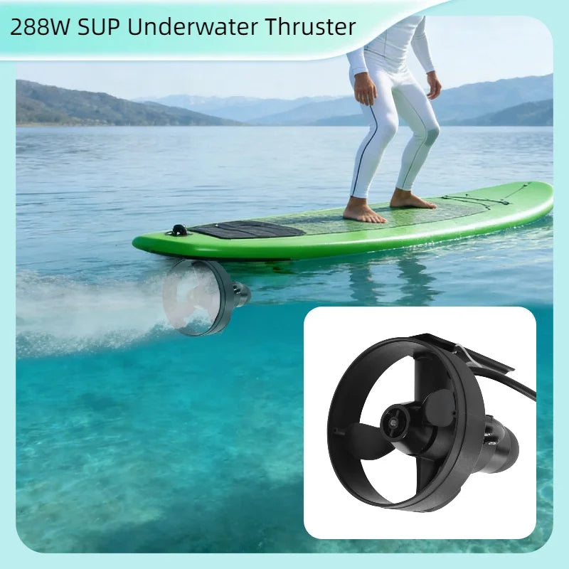 Underwater SUP Thruster Propeller with 12V Motor and Rotary Paddle