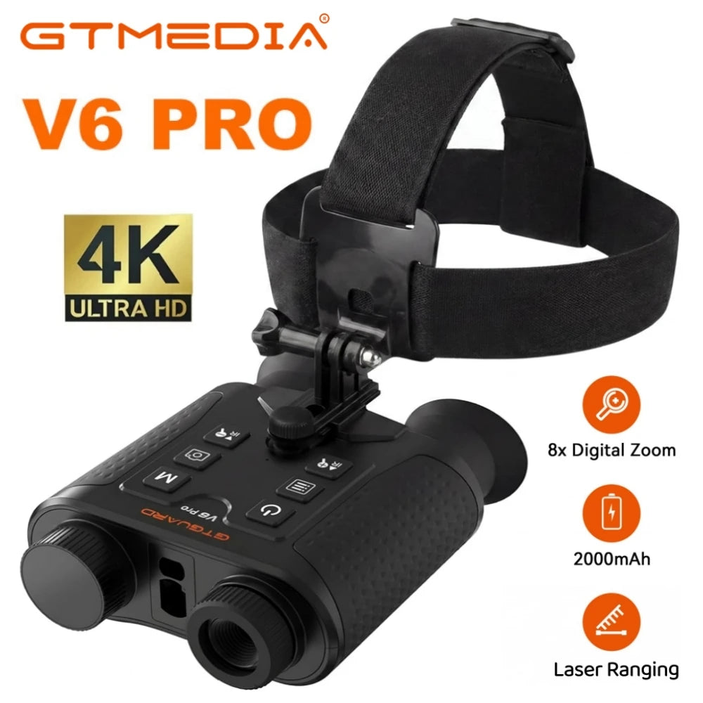 GTmedia V6 Pro Night Vision Binoculars With Laser Rangefinder For Hunting