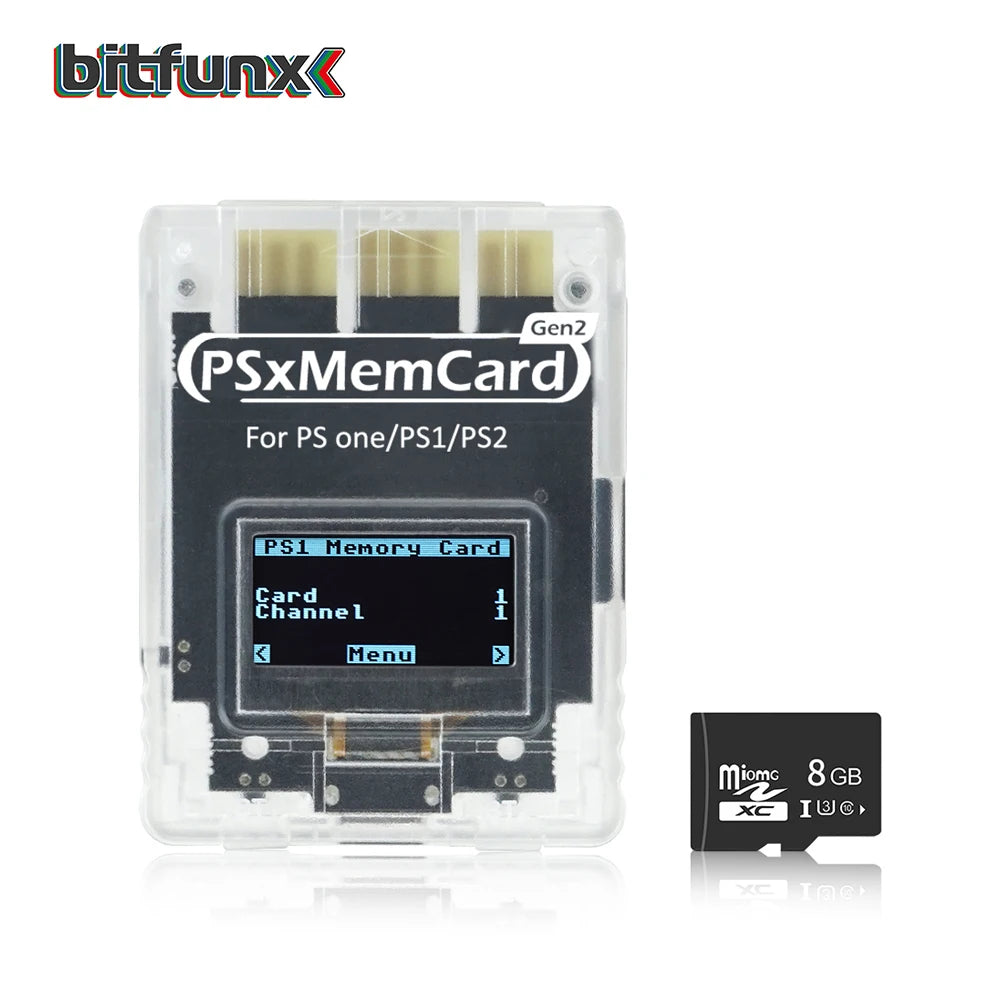 BitFunx Enhanced MicroSD PSX Memory Card For Retro Gamers