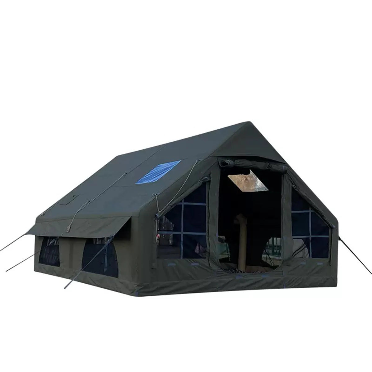 Pakicetus Inflatable Camping Tent With Stove Space And Roof Window