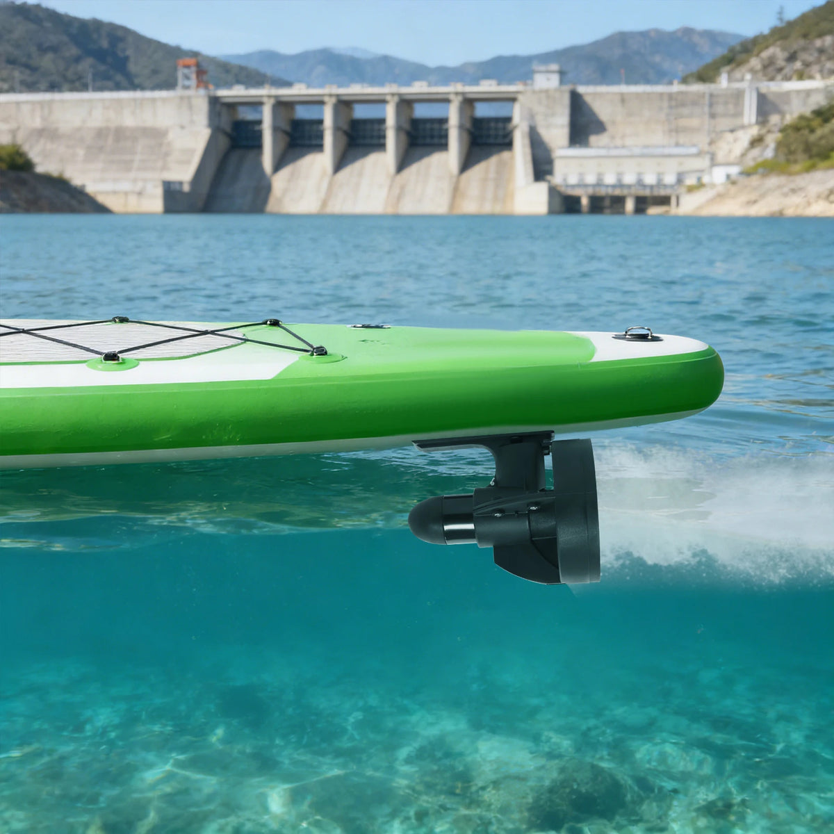 Underwater SUP Thruster Propeller with 12V Motor and Rotary Paddle
