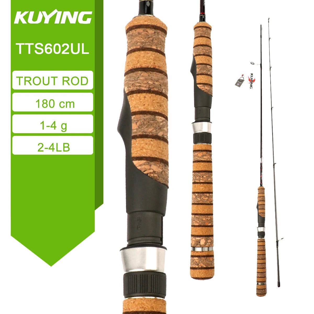 Kuying Teton Carbon Spinning And Casting Fishing Rod