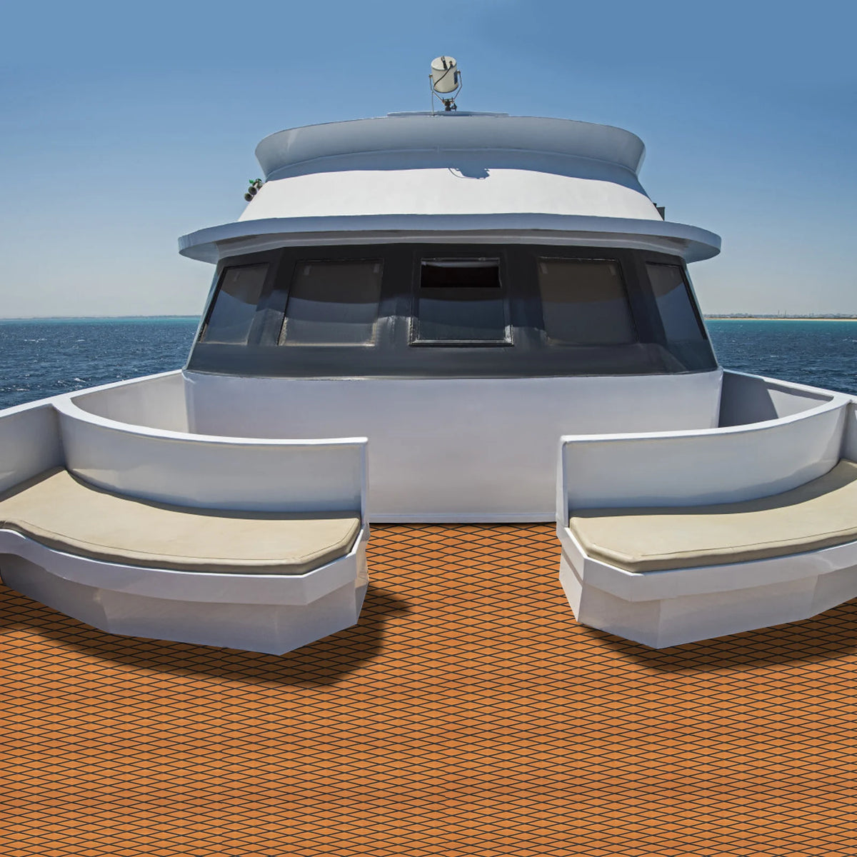 Non Slip EVA Faux Teak Marine Decking Mat for Boats and Yachts