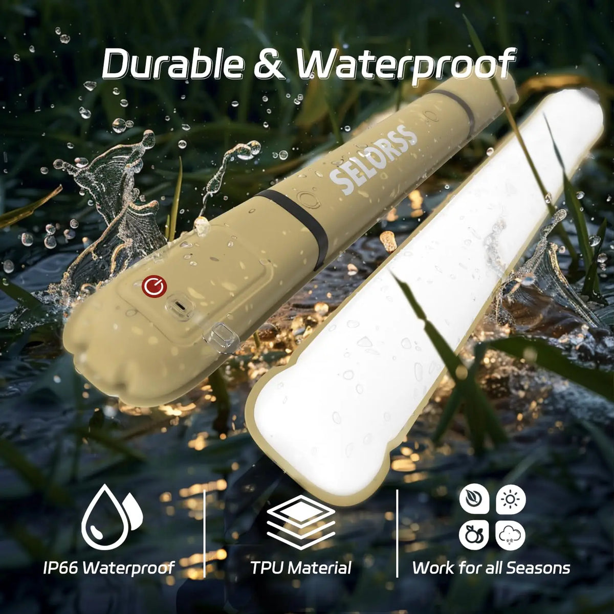 Rechargeable Portable Camping Lantern Waterproof Outdoor Work Light