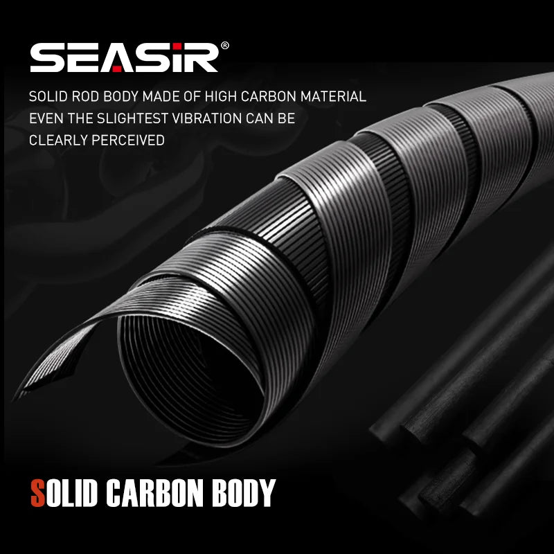 SeaSir Carbon Fiber BFS Baitcasting Fishing Rod With Fuji Guides